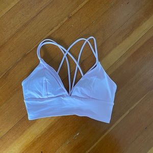 Lululemon light pink sports bra
